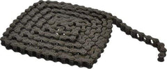 Morse - 1/2" Pitch, ANSI 41, Single Strand Roller Chain - Chain No. 41, 10 Ft. Long, 0.306" Roller Diam, 1/4" Roller Width - Americas Industrial Supply