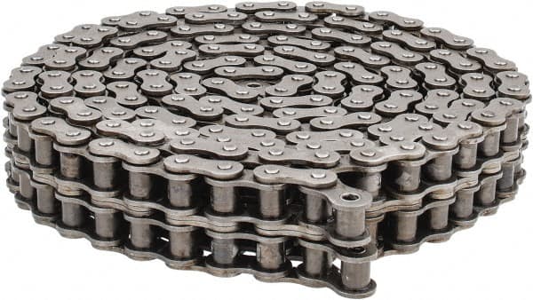 Morse - 3/4" Pitch, ANSI 60-2, Double Strand Roller Chain - Chain No. 60-2, 10 Ft. Long, 15/32" Roller Diam, 1/2" Roller Width - Americas Industrial Supply