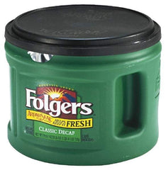 Folgers - Folgers Decaffeinated Ground Coffee, 22.6 oz. Can - Americas Industrial Supply