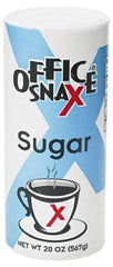 Office Snax - Granulated Fine Sugar - 20 oz, For Use with Beverages - Americas Industrial Supply