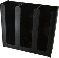 Vertiflex Products - 12-3/4 x 4-1/2 x 12" Three Column Cup Holder - Black - Americas Industrial Supply