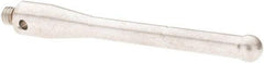 Renishaw - 0.2 Inch Ball Diameter, Stainless Steel Stem, M4 Thread, Carbide Point Ball Tip CMM Stylus - 1.378 Inch Working Length, 0.1772 Inch Stem Diameter, 1.9685 Inch Overall Length - Americas Industrial Supply