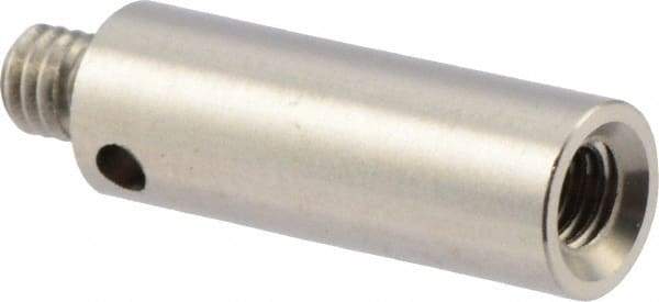Renishaw - M4 Female and Male Connection, 0.2756 Inch Stem Diameter, Stainless Steel, CMM Stylus Extension - 0.7874 Inch Overall Length, For Use with M4 Threaded Stylus Range - Americas Industrial Supply