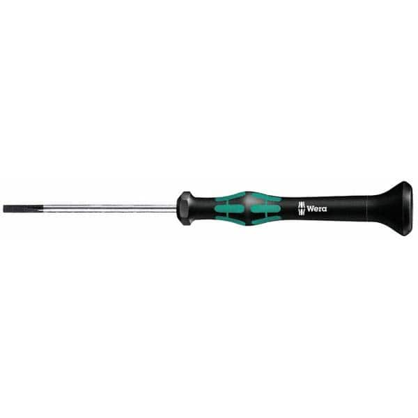 Wera - 3mm Blade Width, 147mm OAL, Precision Slotted Screwdriver - Americas Industrial Supply