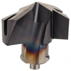 Iscar - Series ICM, 0.732" Diam Grade IC908 140° Replaceable Drill Tip - Carbide, TiAlN Finish, 18 Seat Size, Through Coolant - Americas Industrial Supply