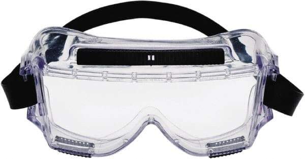 3M - Size Universal, Clear Polycarbonate Anti-Fog Lens, Safety Goggles - Indirect Vent, Clear Polycarbonate Frame, Over the Glass Style - Americas Industrial Supply