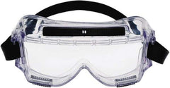 3M - Size Universal, Clear Polycarbonate Anti-Fog Lens, Safety Goggles - Indirect Vent, Clear Polycarbonate Frame, Over the Glass Style - Americas Industrial Supply