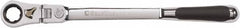 GearWrench - 3/8" Drive Pear Head Ratchet - Full Polish Chrome Finish, 12" OAL, 72 Gear Teeth, Cushion Grip Handle, Locking Flex Head - Americas Industrial Supply