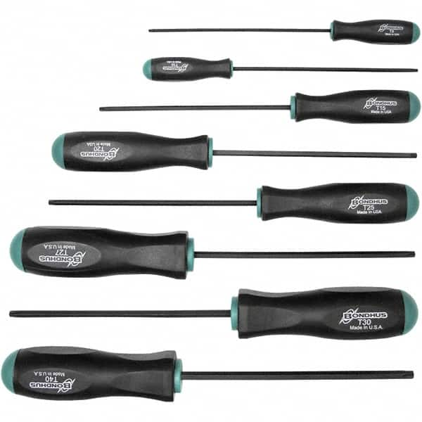 Bondhus - Screwdriver Sets Screwdriver Types Included: Torx Number of Pieces: 8 - Americas Industrial Supply