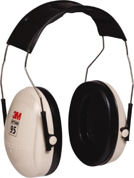 3M - Over the Head Beige & Black Foam Cushion Earmuffs - 21 NRR Rating - Americas Industrial Supply