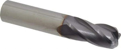 Niagara Cutter - 3/4", 4 Flute, Single End, Solid Carbide, 0.19" Corner Radius End Mill - 4" OAL, 30° Helix, Right Hand Flute, 1-1/2" LOC, Right Hand Cut - Americas Industrial Supply