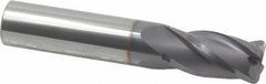 Niagara Cutter - 5/8", 4 Flute, Single End, Solid Carbide, 0.09" Corner Radius End Mill - 3-1/2" OAL, 30° Helix, Right Hand Flute, 1-1/4" LOC, Right Hand Cut - Americas Industrial Supply