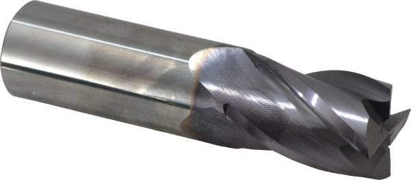 Niagara Cutter - 1", 4 Flute, Single End, Solid Carbide, 0.03" Corner Radius End Mill - 4" OAL, 30° Helix, Right Hand Flute, 1-1/2" LOC, Right Hand Cut - Americas Industrial Supply