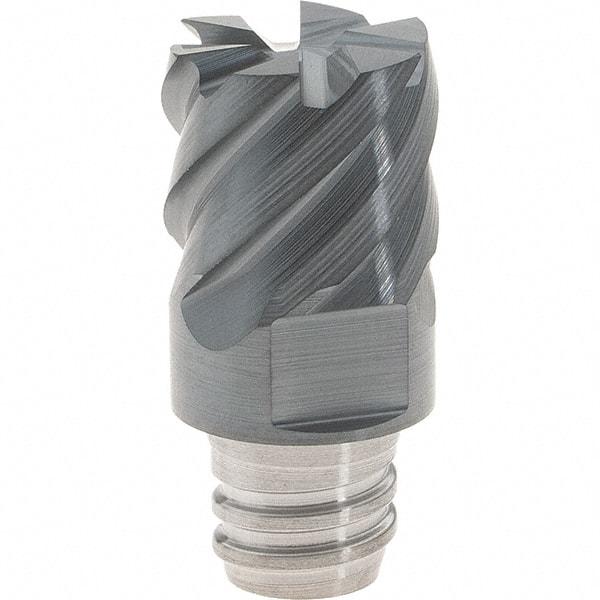 Iscar - MM EC Grade IC903 Carbide End Milling Tip Insert - AlTiN Finish, 6 Flutes, 12mm Cutting Diam, 9mm Depth of Cut, 16.5mm Extension, 50° Helix - Americas Industrial Supply
