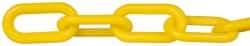 PRO-SAFE - 100' Long x 2" Wide Plastic Chain - Yellow - Americas Industrial Supply
