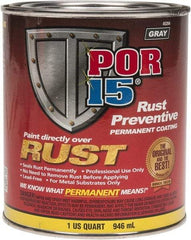 POR-15 - 1 Quart, Gray, Rust Preventative Paint - Comes in Can - Americas Industrial Supply