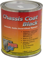 POR-15 - Semigloss Black Automotive Topcoat - 1 Qt Can - Americas Industrial Supply