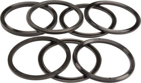 Made in USA - 2-3/4" Inside Diam x 3-1/4" Outside Diam V-Packing Set - 1" High - Americas Industrial Supply