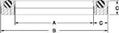Value Collection - 2-1/2" Inside Diam x 3-1/2" Outside Diam Lip Seal - Standard - 1/2" High, Polyurethane - Americas Industrial Supply