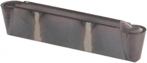Kennametal - 0300M0R GMP Grade KC5025, 3mm Cutting Width Carbide Grooving Insert - 2.5mm Max Depth of Cut, Neutral, TiAlN Finish - Americas Industrial Supply