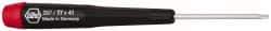 Wiha - T7 Torx Driver - 1-9/16" Blade Length, 4-3/4" OAL - Americas Industrial Supply