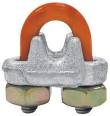 CM - 3/4" Wire Rope U-Bolt Clip - 5/8-11, 1-1/2" Between Centers, Galvanized - Americas Industrial Supply