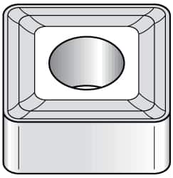 Kennametal - SNMM866 SP Grade KC850 Carbide Turning Insert - TiC/TiCN/TiN Finish, 90° Square, 1" Inscr Circle, 5/16" Thick, 3/32" Corner Radius - Americas Industrial Supply