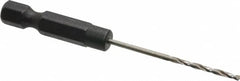 Cle-Line - 1/16" High Speed Steel, 118° Point, Hex Shank Maintenance Drill Bit - Americas Industrial Supply