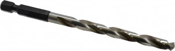 Cle-Line - 1/4" High Speed Steel, 118° Point, Hex Shank Maintenance Drill Bit - Americas Industrial Supply