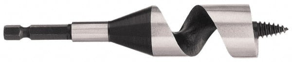 DeWALT - 1-3/8", 7/16" Diam Hex Shank, 6" Overall Length with 4" Twist, Ship Auger Bit - Americas Industrial Supply