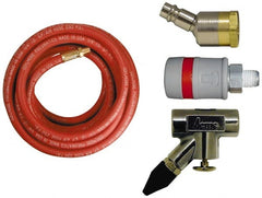 Coilhose Pneumatics - Blow Gun & Hose Kits; Type: Paint Booth Kit ; Hose Length (Feet): 35.00 ; Hose Inside Diameter: 3/8 (Inch); Fitting Size: 1/4 NPT ; Contents: High Flow Ball Swivel Connector; High Flow Composite Coupler; Rubber Tip In-Line Blow Gun - Exact Industrial Supply