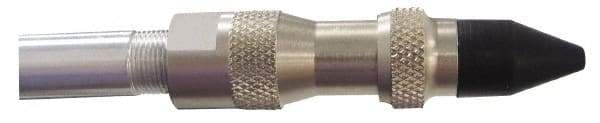 Coilhose Pneumatics - 125 Max psi Rubber Push Button Blow Gun - 1/4 NPT, 15" Tube Length, Nickel Plated Brass - Americas Industrial Supply