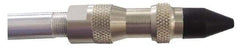 Coilhose Pneumatics - 125 Max psi Rubber Push Button Blow Gun - 1/4 NPT, 39" Tube Length, Nickel Plated Brass - Americas Industrial Supply