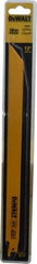 DeWALT - 12" Long x 3/4" Thick, Bi-Metal Reciprocating Saw Blade - Straight Profile, 14 TPI, Toothed Edge, Universal Shank - Americas Industrial Supply