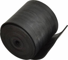 Made in USA - 1/16" Thick x 2" Wide x 60" Long, Plain Backed Buna-N Rubber Strip - Stock Length, 60 Shore A Durometer, 2,500 psi Tensile Strength, -20 to 170°F, Black - Americas Industrial Supply