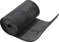 Made in USA - 1/16" Thick x 4" Wide x 60" Long, Plain Backed Buna-N Rubber Strip - Stock Length, 60 Shore A Durometer, 2,500 psi Tensile Strength, -20 to 170°F, Black - Americas Industrial Supply