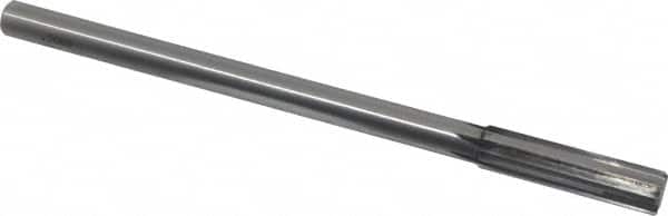 Made in USA - 0.506" Carbide-Tipped 6 Flute Chucking Reamer - Straight Flute, 7/16" Straight Shank, 2" Flute Length, 8" OAL - Americas Industrial Supply