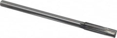 Made in USA - 0.506" Carbide-Tipped 6 Flute Chucking Reamer - Straight Flute, 7/16" Straight Shank, 2" Flute Length, 8" OAL - Americas Industrial Supply