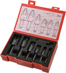 Keo - 7 Piece, 1/4 to 1" Head Diam, 82° Included Angle, Single End Countersink Set - Americas Industrial Supply