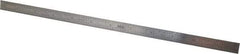 SPI - 12" Long, 1/64, 1/50, 1/32, 1/10" Graduation, Flexible Stainless Steel Rule - 3R Graduation Style, 1/2" Wide, Silver, Polished Finish - Americas Industrial Supply