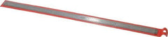 SPI - 12" Long, 1/64, 1/32" and 0.5, 1mm Graduation, Flexible Stainless Steel Rule - English/Metric Graduation Style, 1/2" Wide, Silver, Polished Finish - Americas Industrial Supply