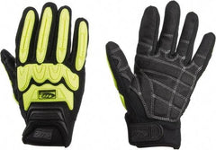 Ringers Gloves - Size M (9) Synthetic Blend General Protection Work Gloves - For Mechanic's & Lifting, Uncoated, Hook & Loop Cuff, Full Fingered, Black, Paired - Americas Industrial Supply