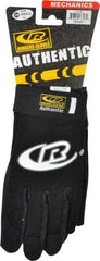 Ringers Gloves - Size S (8) Synthetic Leather General Protection Work Gloves - For Mechanic's & Lifting, Uncoated, Hook & Loop Cuff, Full Fingered, Black, Paired - Americas Industrial Supply