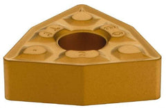 Iscar - WNMG432 TF Grade IC9250 Carbide Turning Insert - TiCN/Al2O3/TiN Finish, 80° Trigon, 1/2" Inscr Circle, 3/16" Thick, 1/32" Corner Radius - Americas Industrial Supply