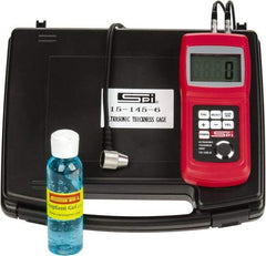SPI - 0.1mm to 8" Measurement, 0.1mm Resolution Electronic Thickness Gage - Accurate up to 0.01mm - Americas Industrial Supply