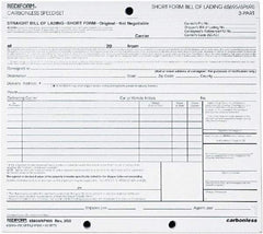 REDIFORM - 50 Sheet, 8-1/2 x 7", Bill of Lading - White - Americas Industrial Supply