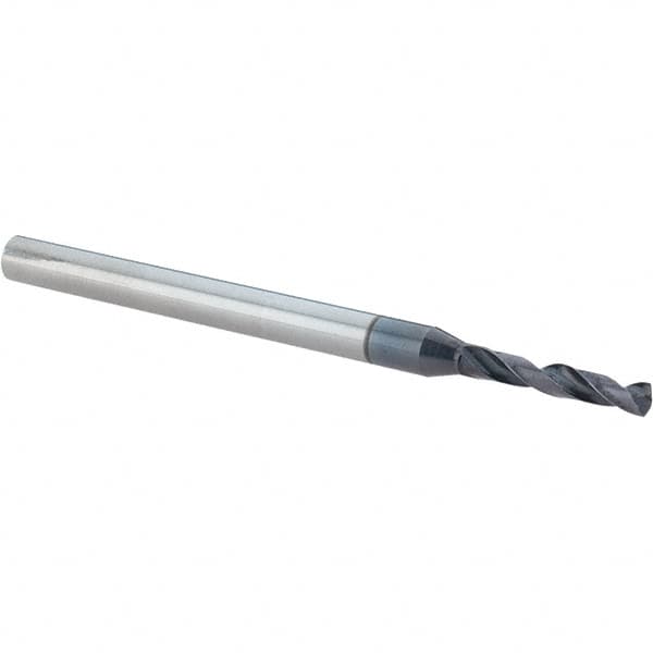 Guhring - 2.6mm, 140° Point, Solid Carbide Micro Drill Bit - 59mm OAL, 15.6mm Flute Length, 4mm Shank Diam, Series 6400 - Americas Industrial Supply