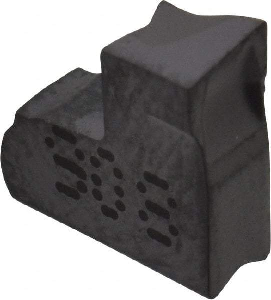 Iscar - TAGR C IC908 Grade, 0.118" Cutting Width, Carbide Cutoff Insert - 15° Right Hand Lead Angle, 0.0079" Cnr Rad, TiAlN Coated, Single End - Americas Industrial Supply