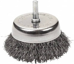 GearWrench - 2-1/2" Diam 3/8-24 Shank Carbon Steel Fill Cup Brush - Americas Industrial Supply