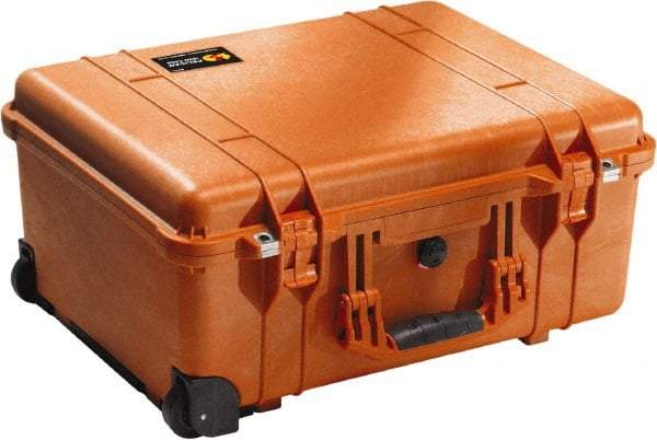 Pelican Products, Inc. - 17-59/64" Wide x 10-27/64" High, Clamshell Hard Case - Orange, Polyethylene - Americas Industrial Supply